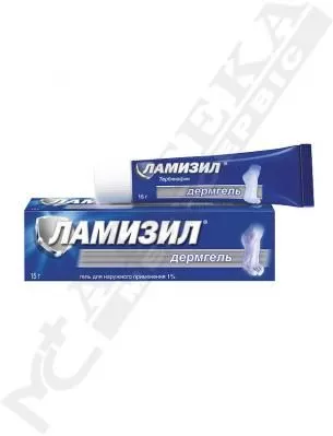 Ламизил Дермгель гель 1% по 15 г в тубах