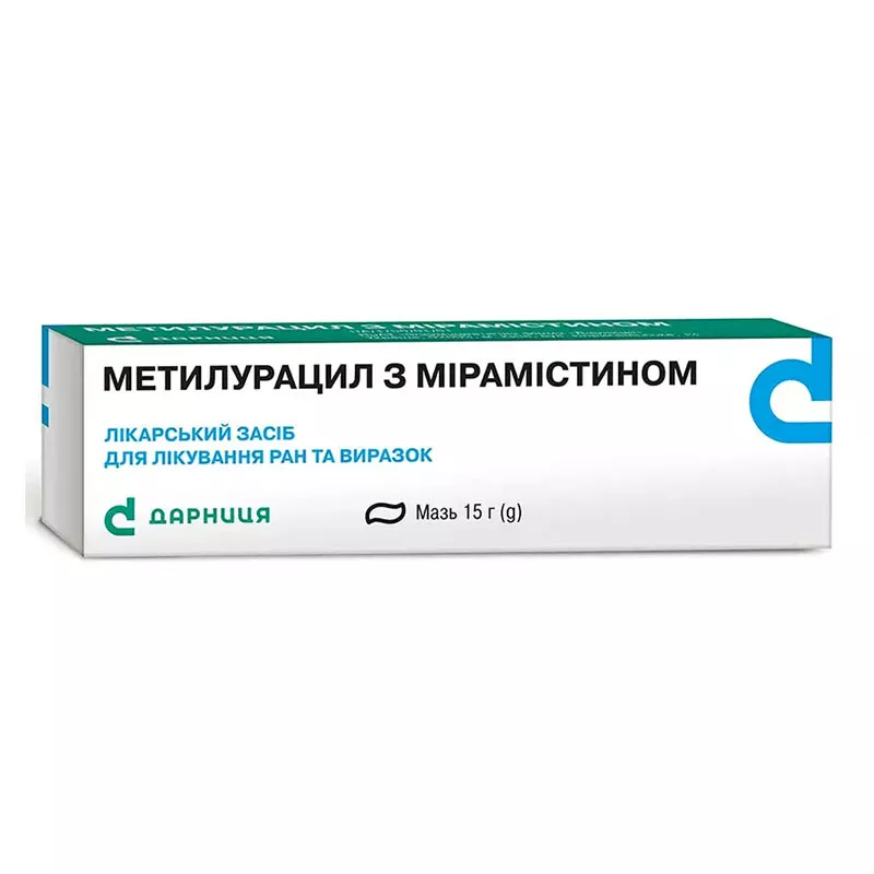 Метилурацил-Дарница с мирамистином мазь по 15 г в тубах