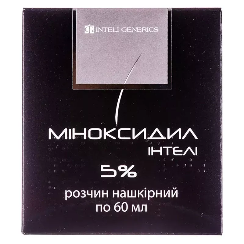 Міноксидил інтелі розчин 5% по 60 мл у флаконі 1 шт.