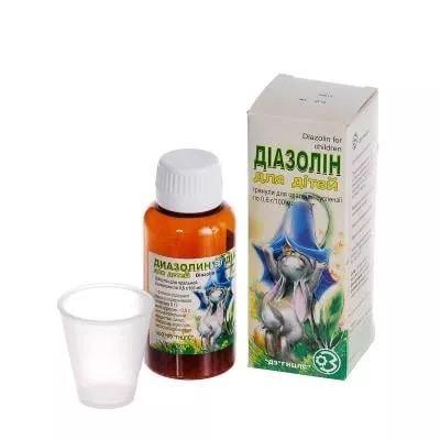 Диазолин-Здоровье для детей гранулы 0.6 г/100 мл по 9 г во флаконе