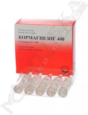 Кормагнезин раствор 400 мг/10 мл в ампулах 10 шт.