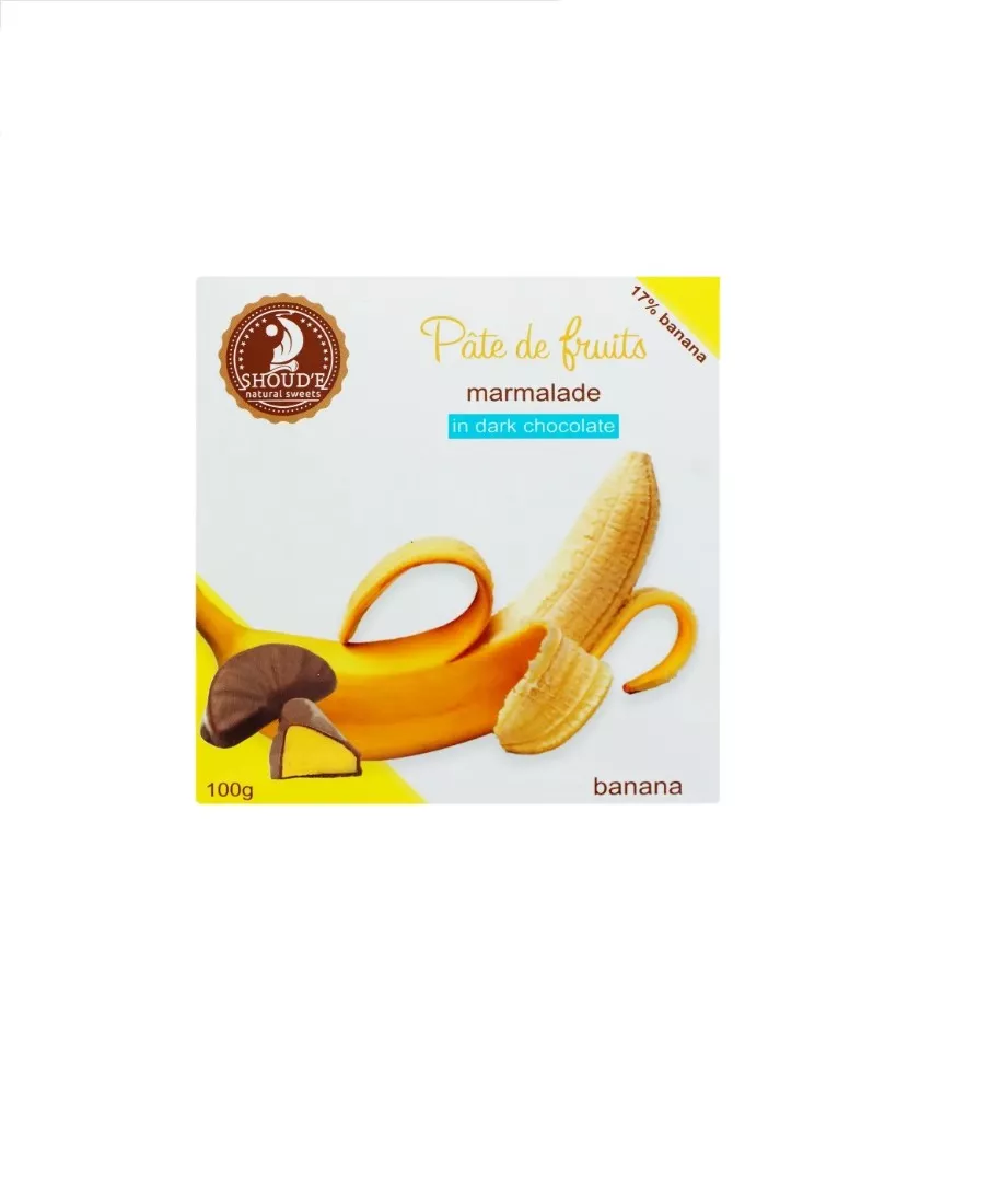 *Мармелад в шоколаде SHOUDE Pate de fruits банан 100г