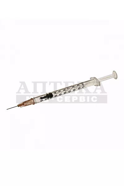*Шприц 3-х комп. туберкулиновая игла 26G (0,45х13мм) 2мл №1 Alexpharm