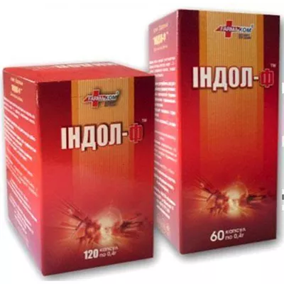 Индол-Ф капсулы 0,4 г №120