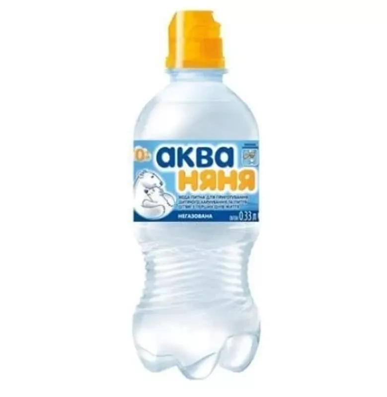 *Вода Аква Няня детская негазированная 0.33 спорт ПЕТ