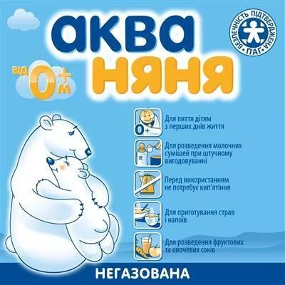 *Вода Аква Няня детская негазированная 0.33 спорт ПЕТ