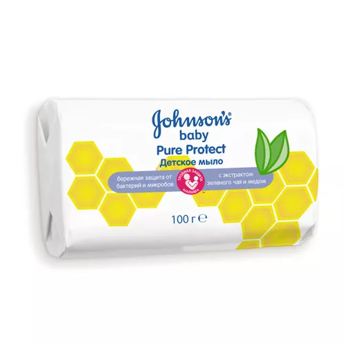 *Мыло Jonsons baby Pure Protect/для маленьких непосед 100г