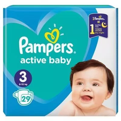 *Подгузники Pampers Active baby Midi 6-10 кг №29