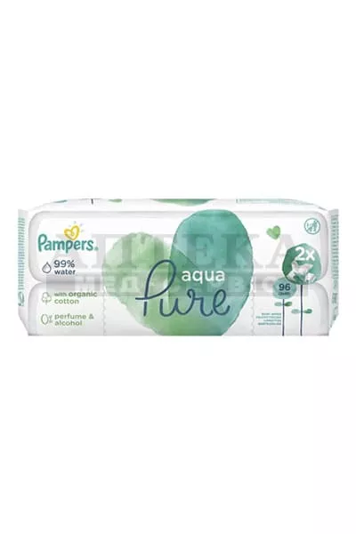*Салфетки влажные Pampers детские Aqua Pure №2*48 ПрепакКор