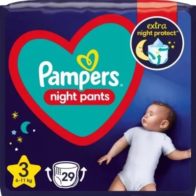 *Подгузники-трусики Pampers Pants ночные Midi 3 (6-11 кг) №29