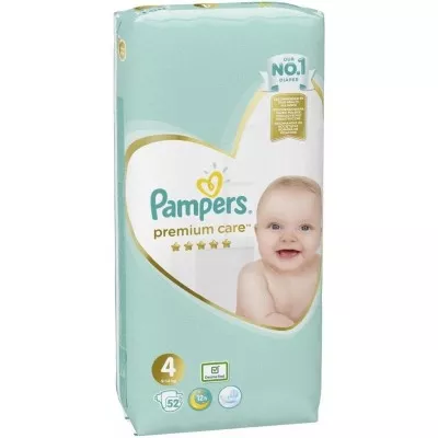 *Подгузники Pampers Premium Care Макси 7-14 кг №1 (52)