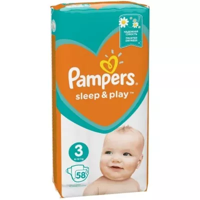 *Подгузники Pampers Sleep&Play Midi 6-10 кг 58шт. №1