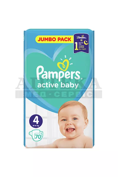 *Подгузники Pampers Active Baby Maxi 9-14 кг Джамбо № (1) 70