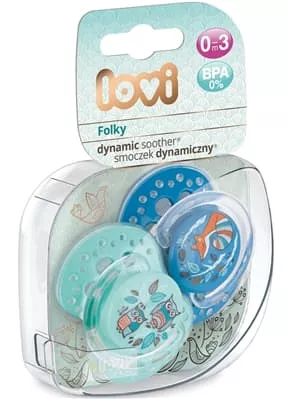 *Канпол Пустышка (22/841) сил. динам. 0-3 мес boy Lovi Folky 2 шт