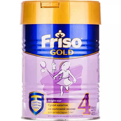 *Сухой молочный напиток Friso 4 Gold (от 3-х лет) 400 г