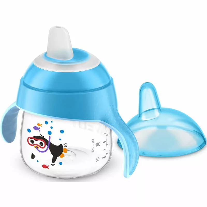 *Avent чашка-непроливайка з носиком 200мл 6+ міс.хлопчик 3931397