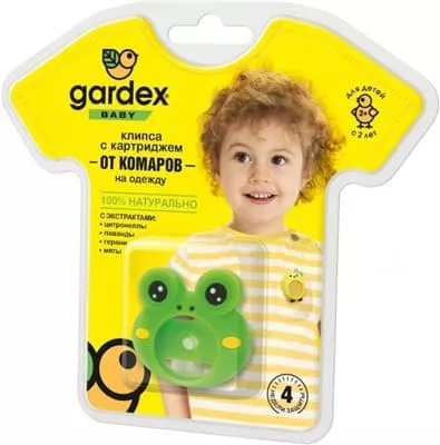 *GARDEX Baby Клипса-подвеска от комаров со сменным картриджем