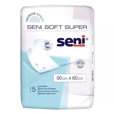 Пеленки SENI SOFT Super впитывающие 90*60 см №5