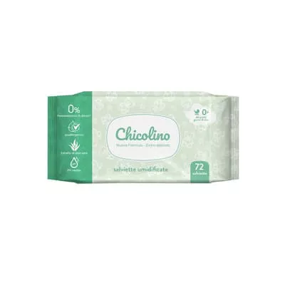 *Салфетки влажные Chicolino для взрослых и детей алоэ вера №72 с клапаном