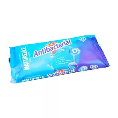 *Салфетки влажные NATURELLE antibacterialn D-pantenol №48