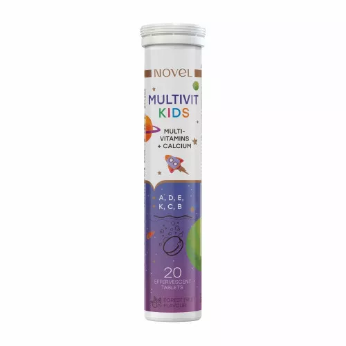 Витамины NOVEL Multivit Kids табл.шипучие №20