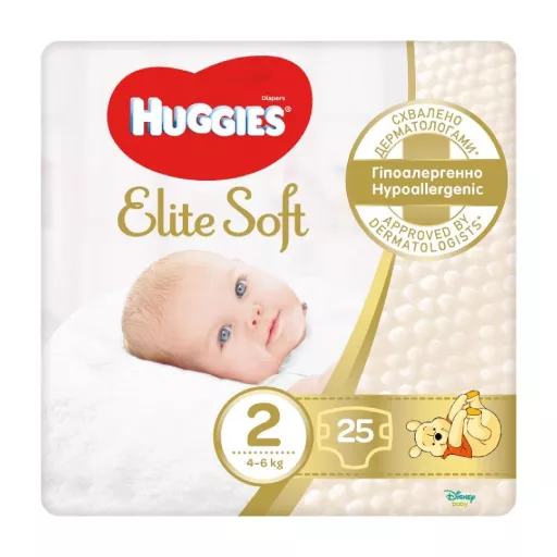 *Подгузники Хаггис Elite Soft 2 №25