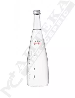 *Вода Evian минеральная негазированная стекло 0,75 мл