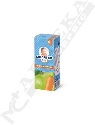 *Сок Малятко морковно-яблочный ТП 200 мл
