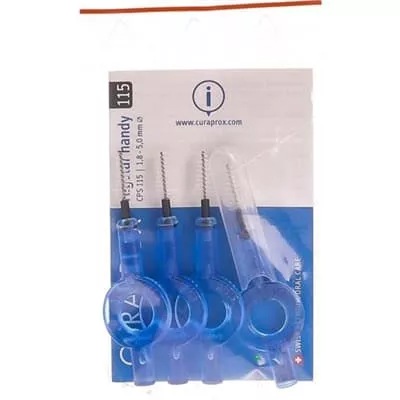 *CURAPROX набір йоржиків regular handy д/ортод.d 1,8мм 4шт+4тримача CPS015