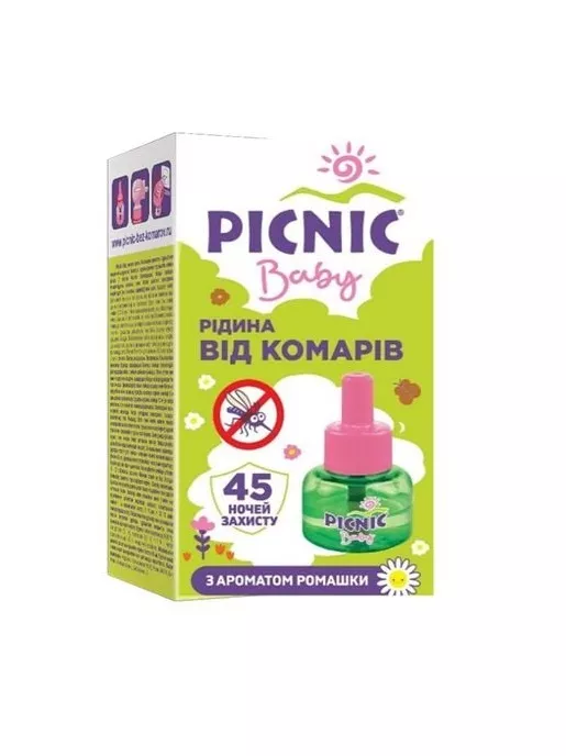 *Жидкость PICNIC Baby от комаров детская 45ночей 30мл