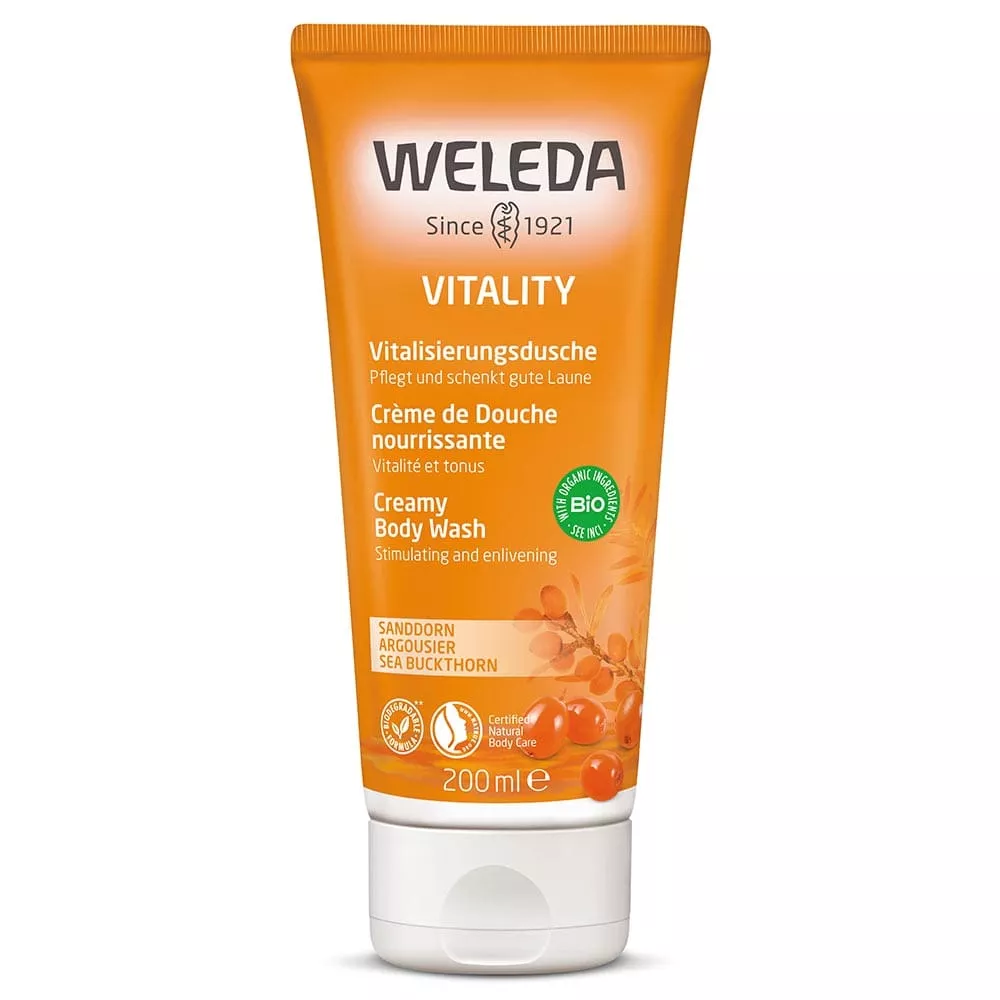 Гель Weleda для душа  с облепихой тонизирующий 200 мл