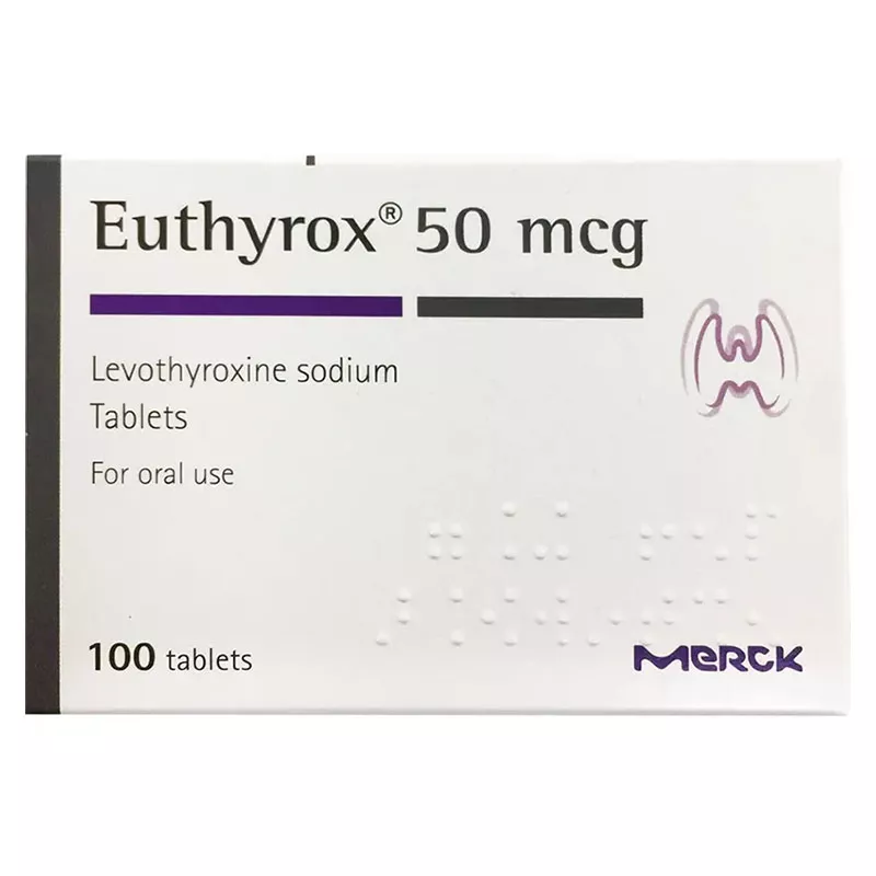 Еутирокс таблетки по 50 мкг 100 шт. (25х4)