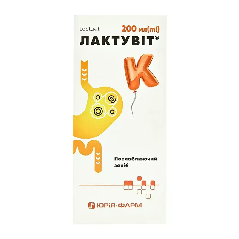 Лактувит сироп 3.335 г/5 мл по 200 мл во флаконе