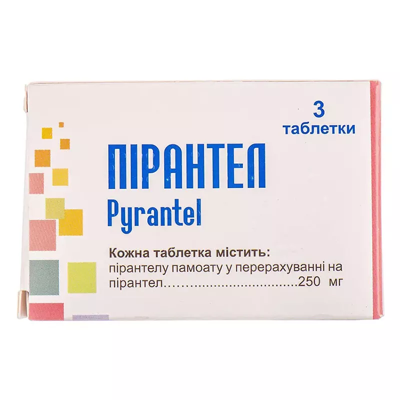 Пирантел таблетки по 250 мг 30 шт. (3х10) - Kusum