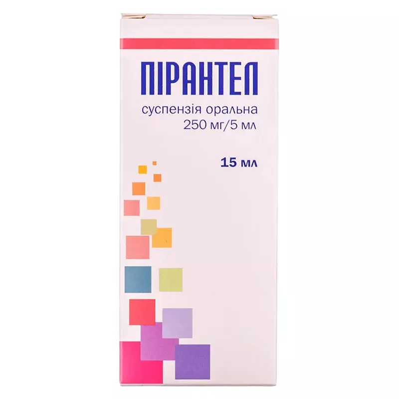 Пірантел оральна суспензія 250 мг/5 мл по 15 мл у флаконі 1 шт. - Kusum