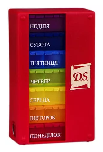 *Таблетница EL-Comp для дозировки лекарств на 7 дней