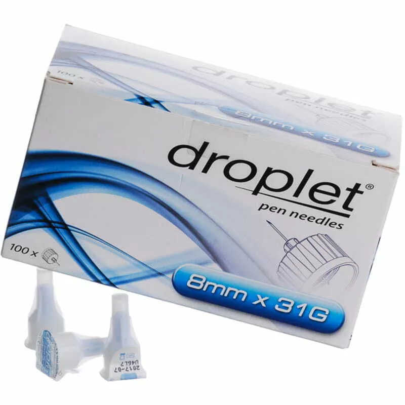 *Игла Droplet для шприц-ручки 31G длинна 8 мм*0,25 мм №100