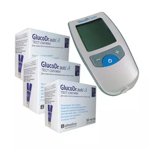 Тест-полоски GlucoDr auto А AGM 4000 для глюкометра №50