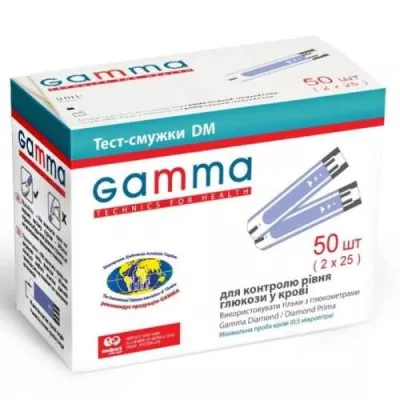 Тест-полоски Gamma DM Diamond №50