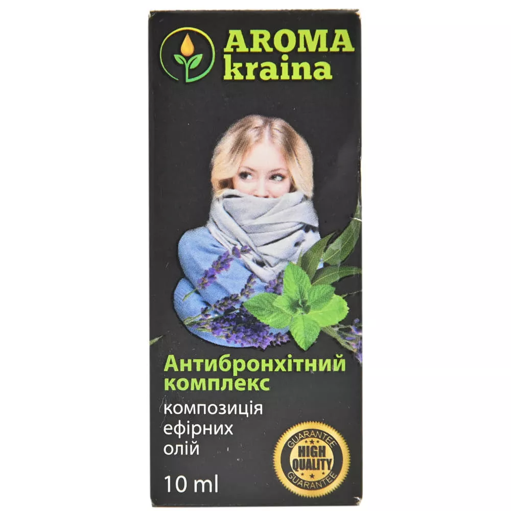 Композиция AromaKraina эфирных масел Антибронхитный комплекс 10мл