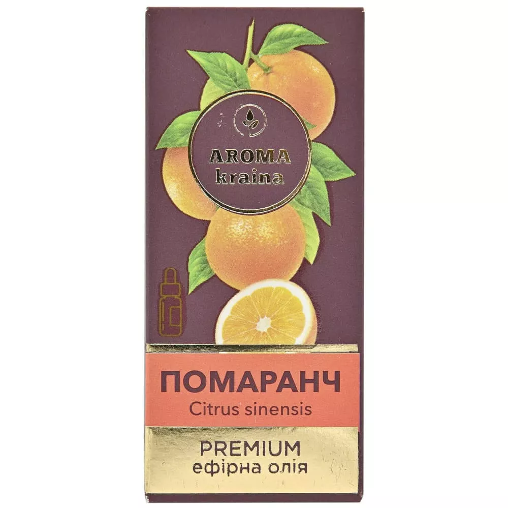 *Масло AromaKraina эфирное Премиум Апельсин 10мл
