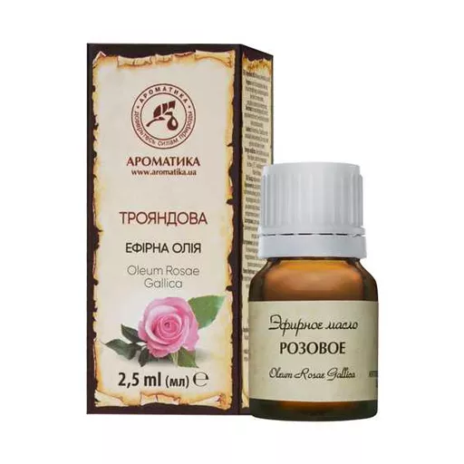 Масло Ароматика эфирное розовое 2,5 мл