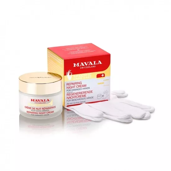 *Крем Mavala для рук ночной c перчатками Repairing Night Cream