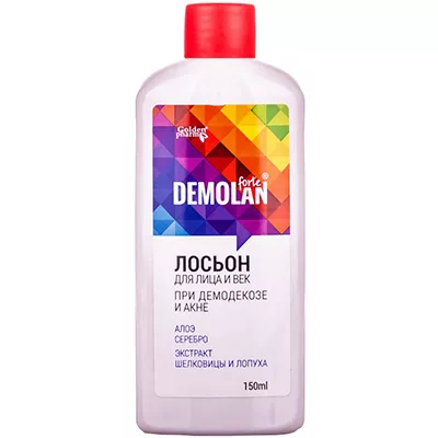 Лосьон Демолан форте при демодекозе и акне для лица и век 150 мл