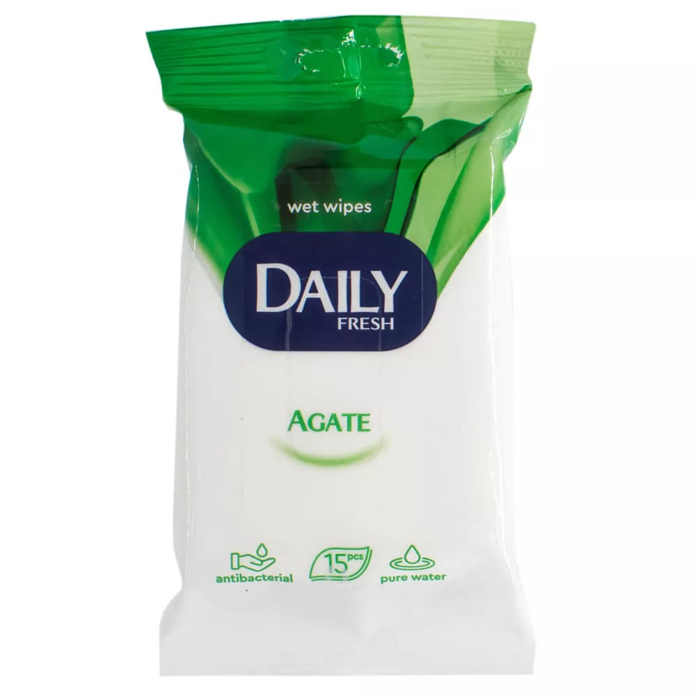 *Салфетка Daily Fresh Aquamarine влажная универсальная №15
