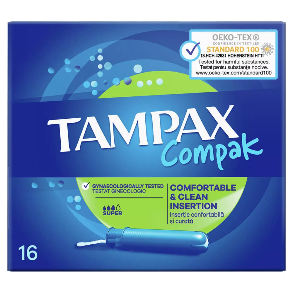 *Тампоны Тампакс COMPAK Fresh супер №16
