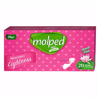*Прокладки Molped Daily Ежедневные Shower fresh №20