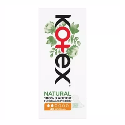 Прокладки Kotex Ежедневные Normal Organic №40