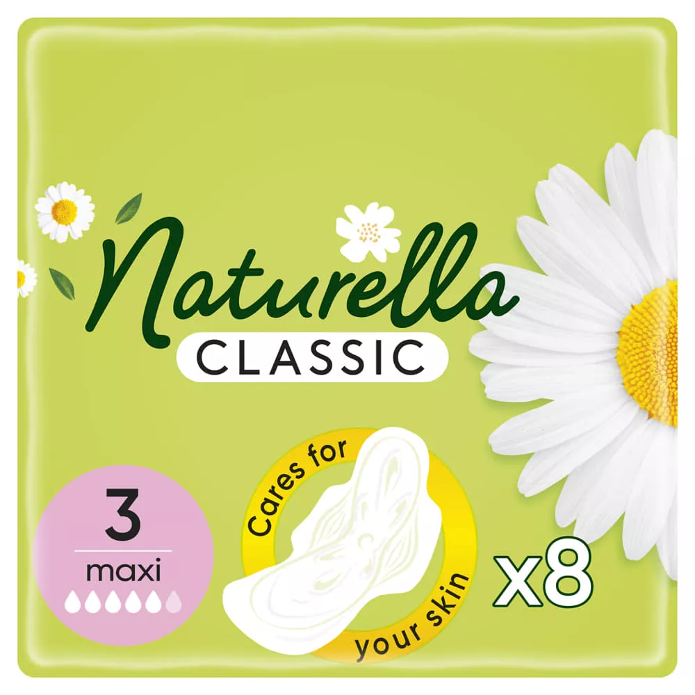 *Прокладки Naturella Classic Basic Maxi с крылышками №8