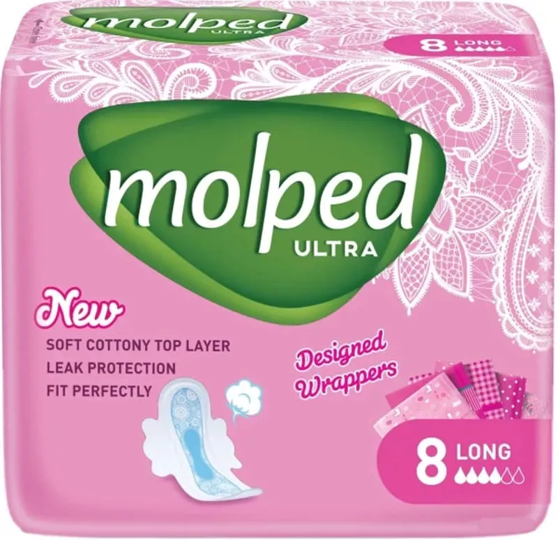*Прокладки Molped Ultra Long 5 крапель №8